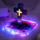 Cruz de Luz Levitação Magnética Alma & Fé