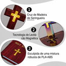 Cruz de Luz Levitação Magnética Alma & Fé